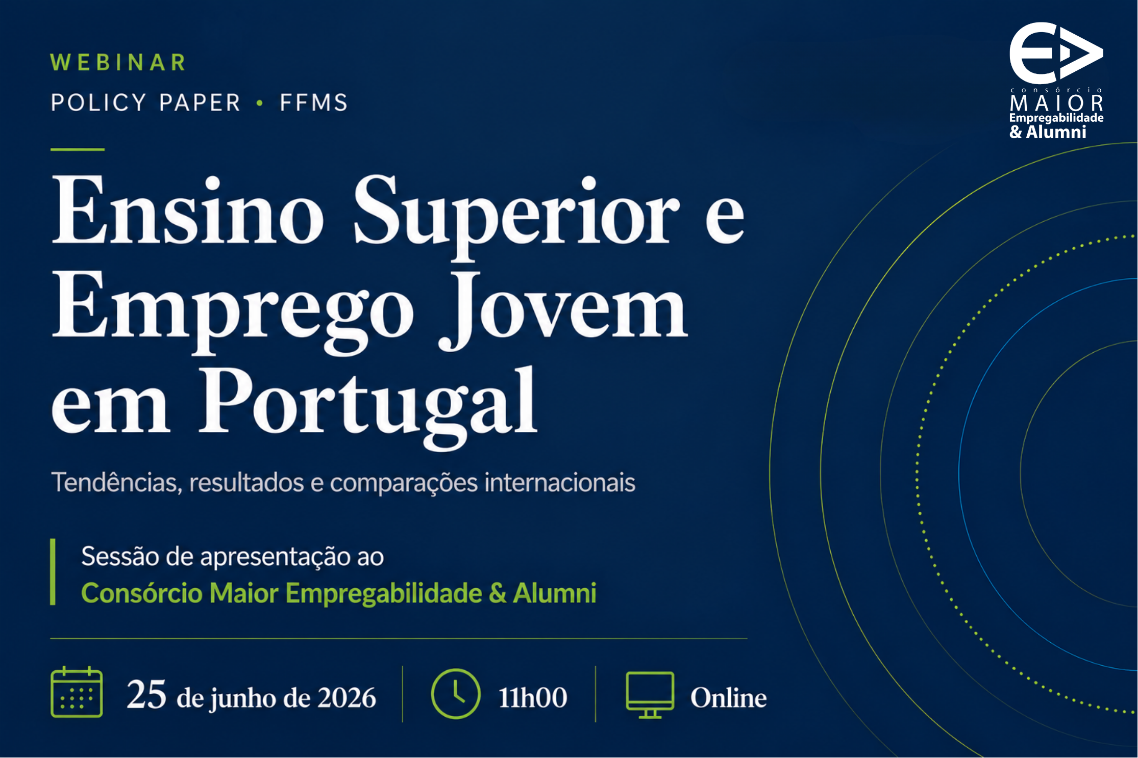 Apresentação do policy paper da FFMS «Ensino Superior e Emprego Jovem em Portugal: Tendências, resultados e comparações internacionais»